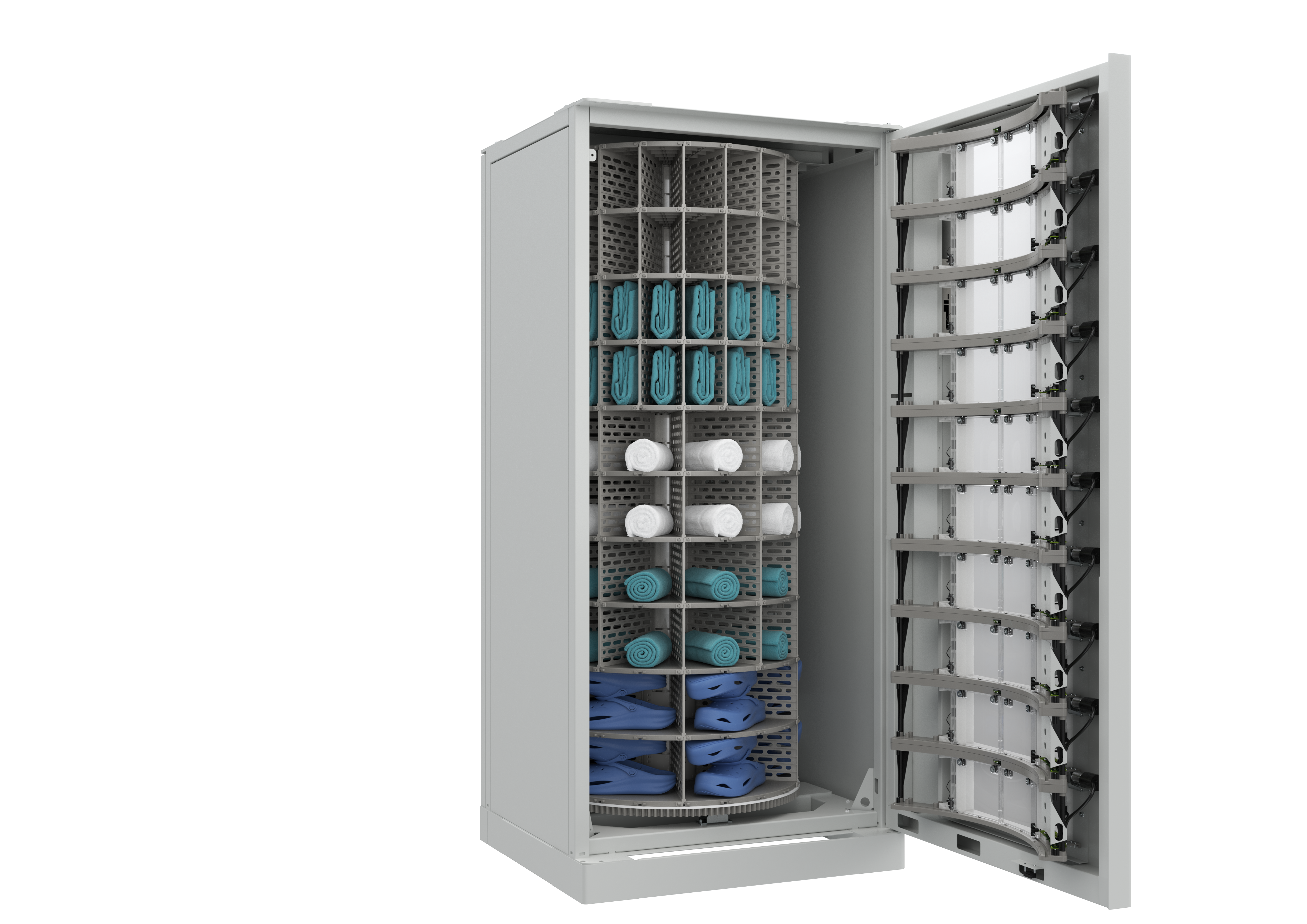 Titan 910 scrub dispenser open