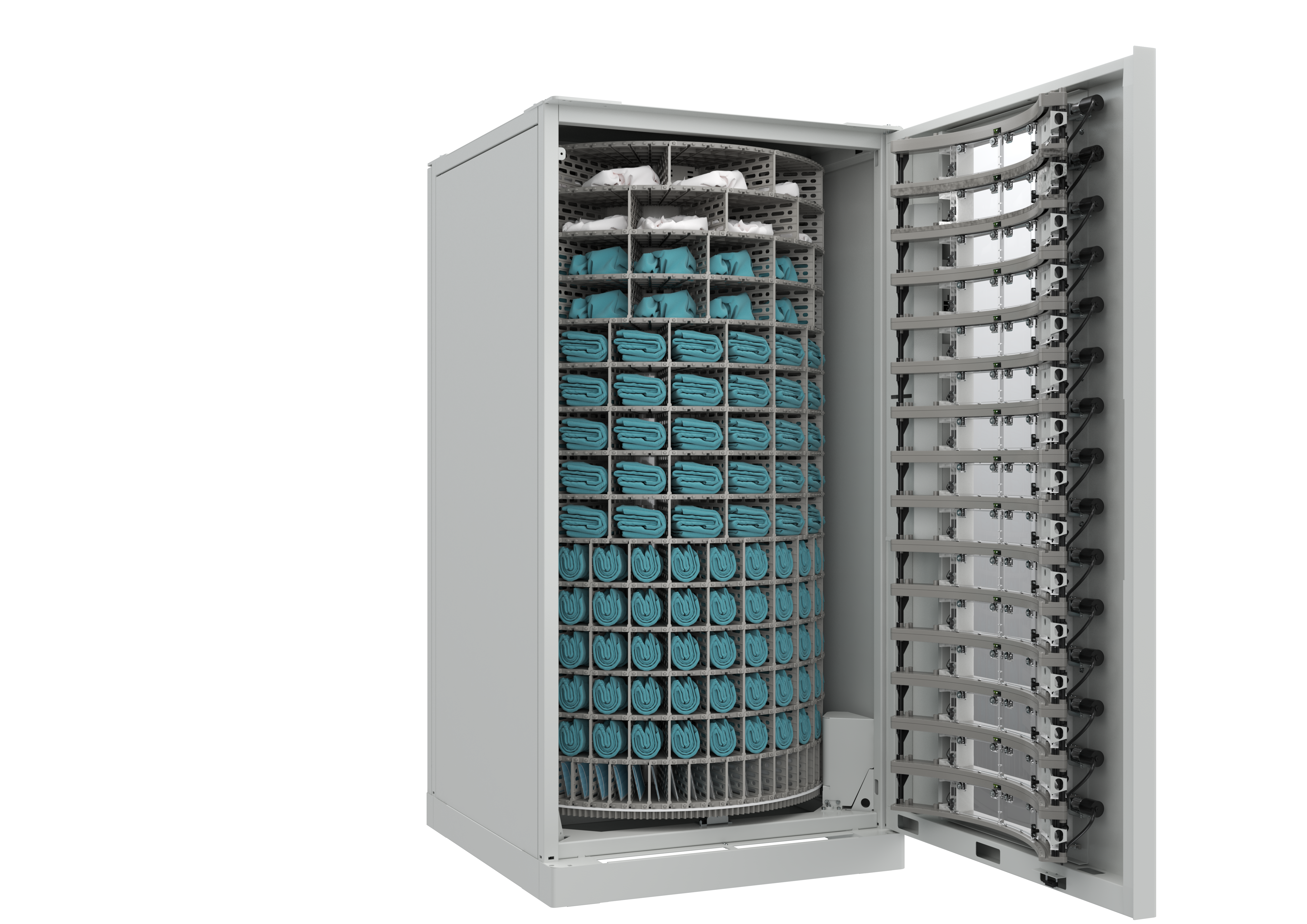 Titan 915 scrub dispenser open