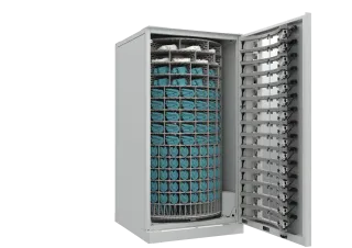 Titan 915 scrub dispenser open