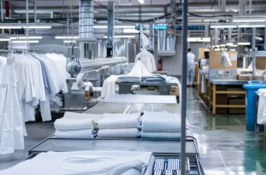 Industrial laundry line